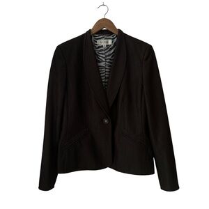 Suit Studio Brown Satin Finish Blazer sz 10